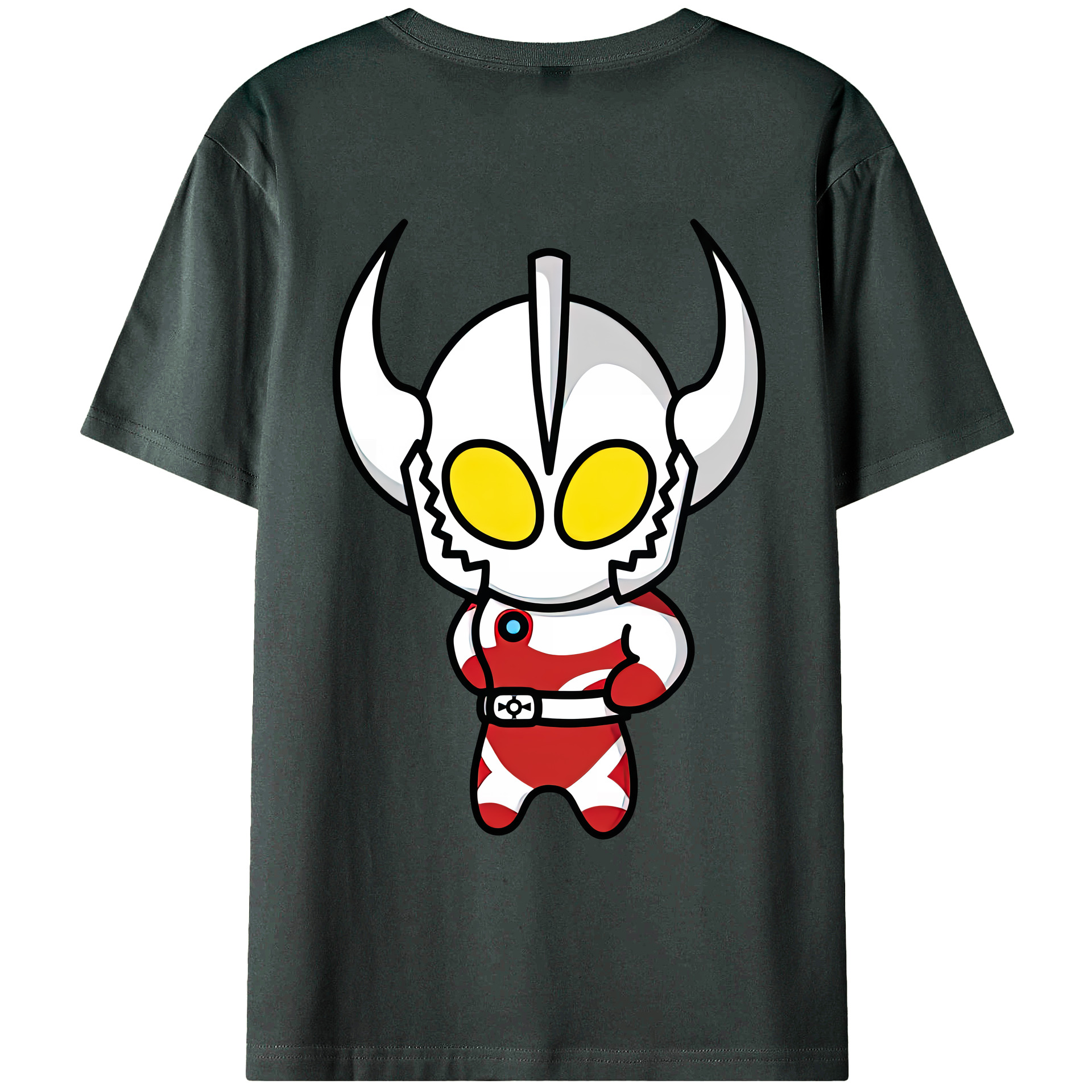 （画像用） ウルトラマン Ultraman 綿100％ メンズ半袖Tシャツ（バックプリント） 通気性